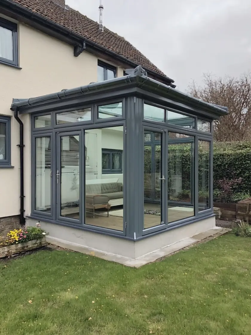 Conservatory Spraying — freshly sprayed finish