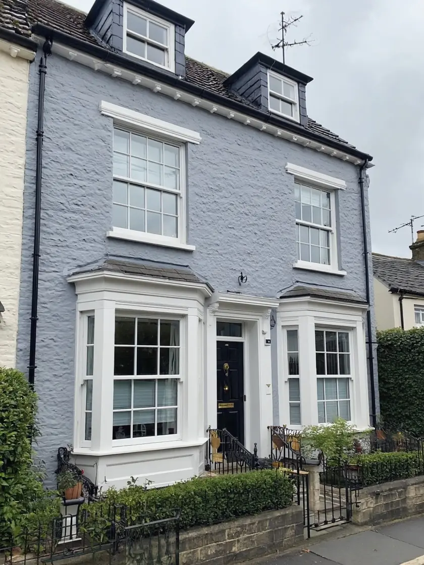 Exterior house painting: semi-detached