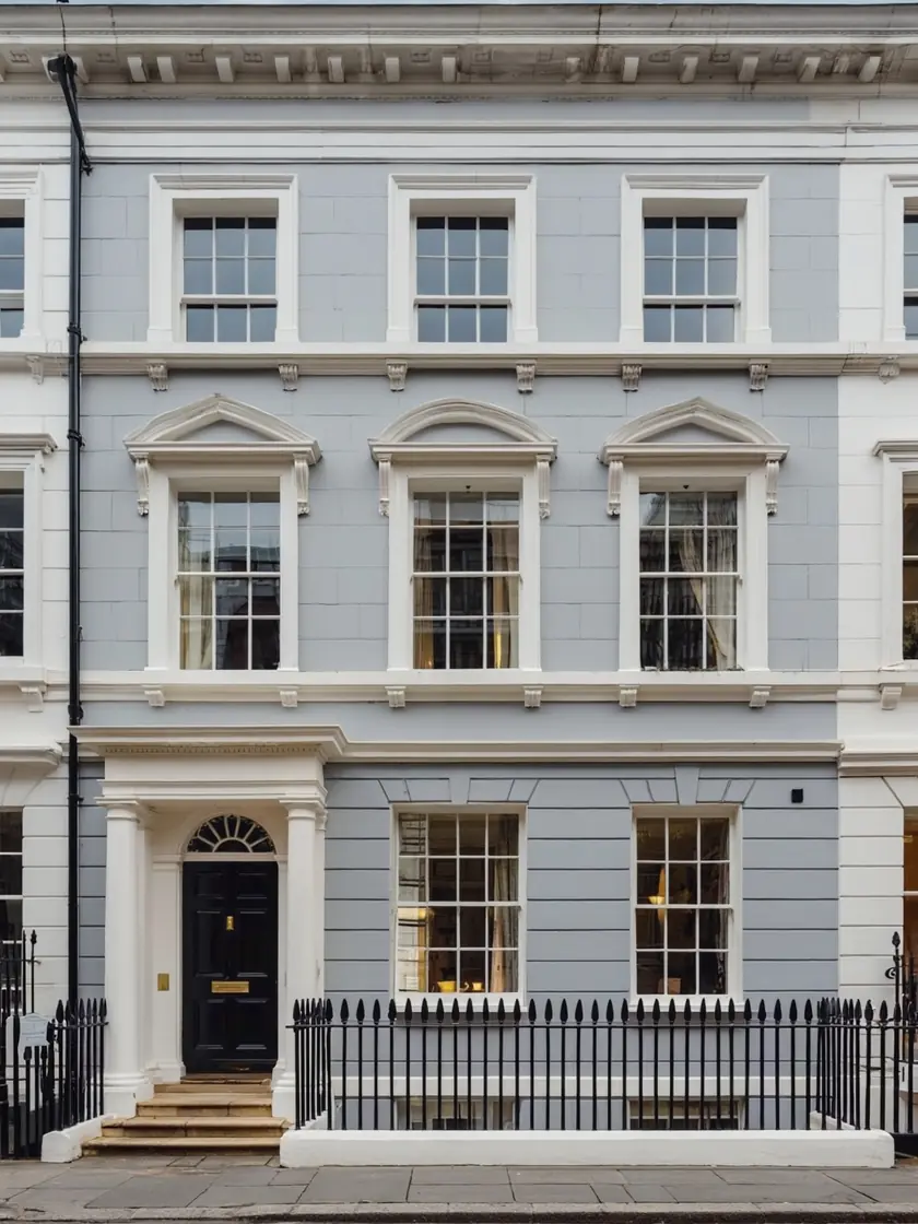 Exterior house painting: townhouse